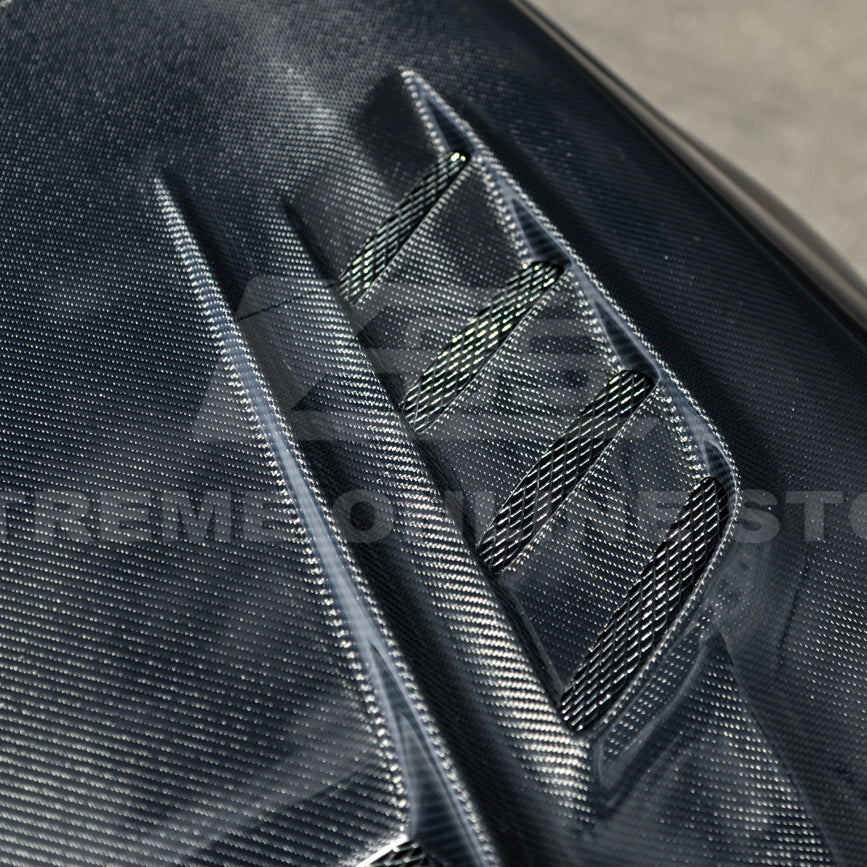 2022-Up Honda Civic | JDM Varis Style CARBON FIBER Front Vented Hood w/ Fender