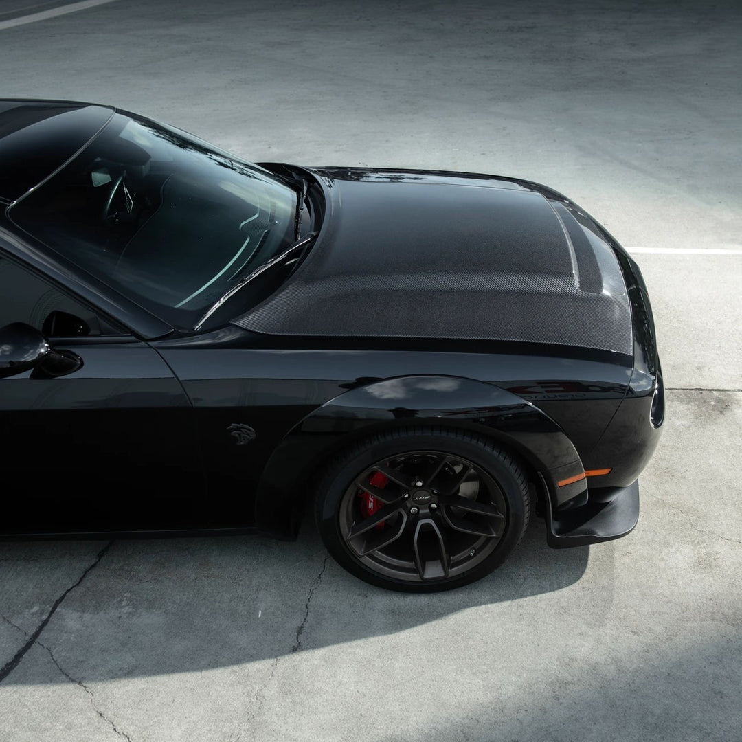2008-23 Dodge Challenger | SRT Demon Style Carbon Fiber Scooped Front Hood