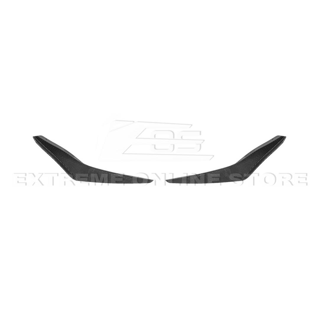 2024+ Ford Mustang GT DRY CARBON FIBER Front Splitter Canards