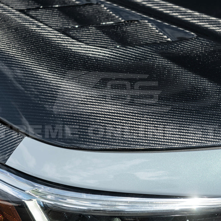 2022-Up Honda Civic | JDM Varis Style CARBON FIBER Front Vented Hood w/ Fender
