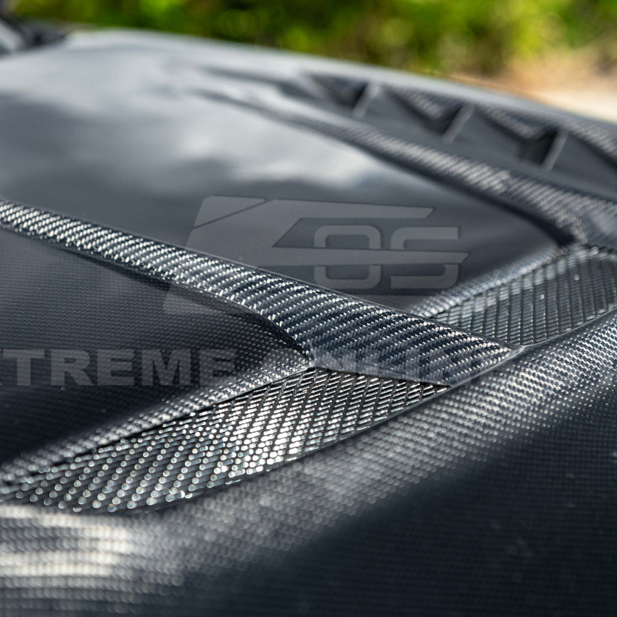2022-Up Honda Civic | JDM Varis Style CARBON FIBER Front Vented Hood w/ Fender