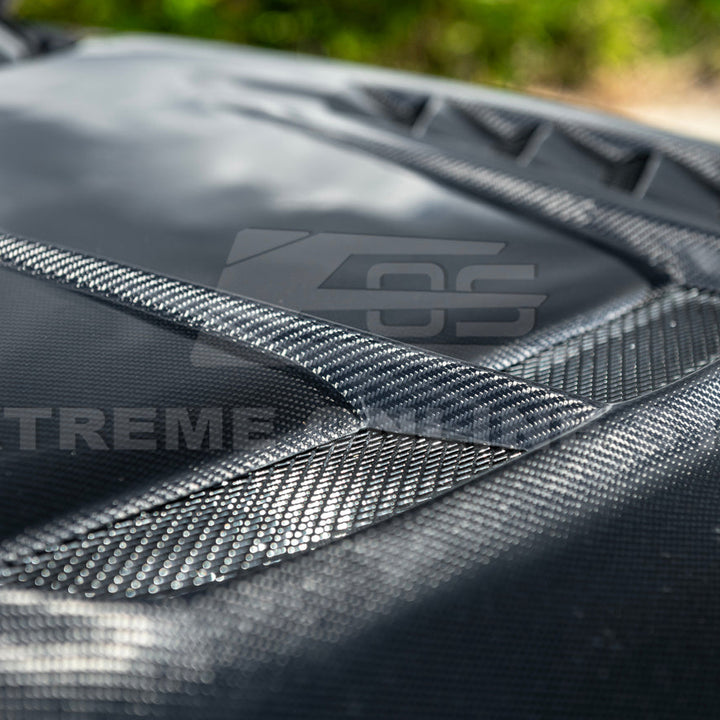 2022-Up Honda Civic | JDM Varis Style CARBON FIBER Front Vented Hood w/ Fender