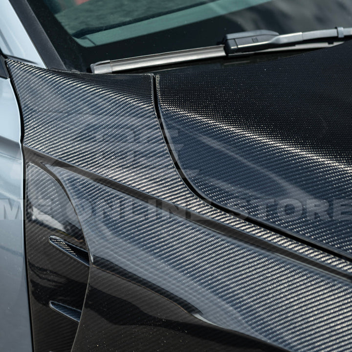 2022-Up Honda Civic | JDM Varis Style CARBON FIBER Front Vented Hood w/ Fender