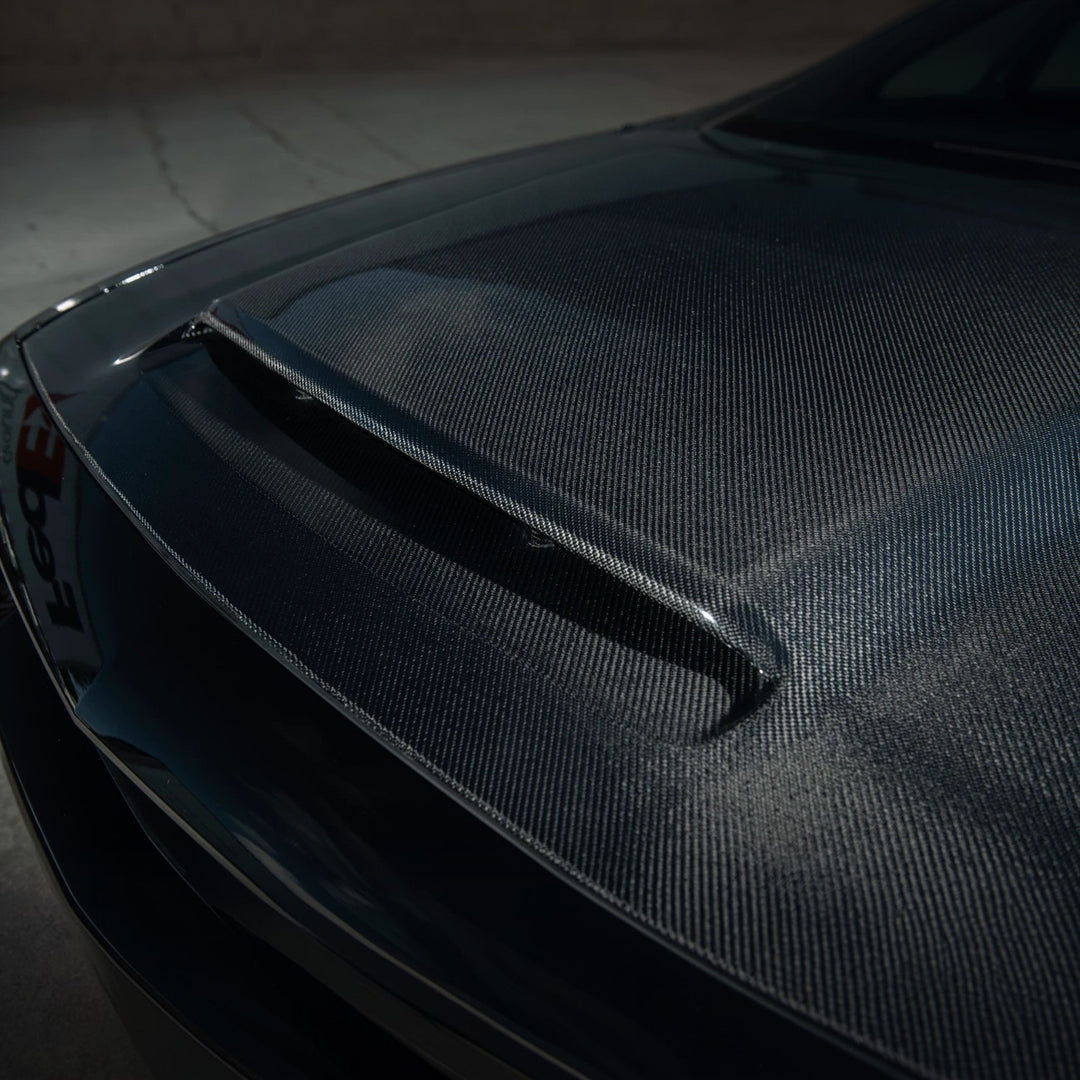 2008-23 Dodge Challenger | SRT Demon Style Carbon Fiber Scooped Front Hood