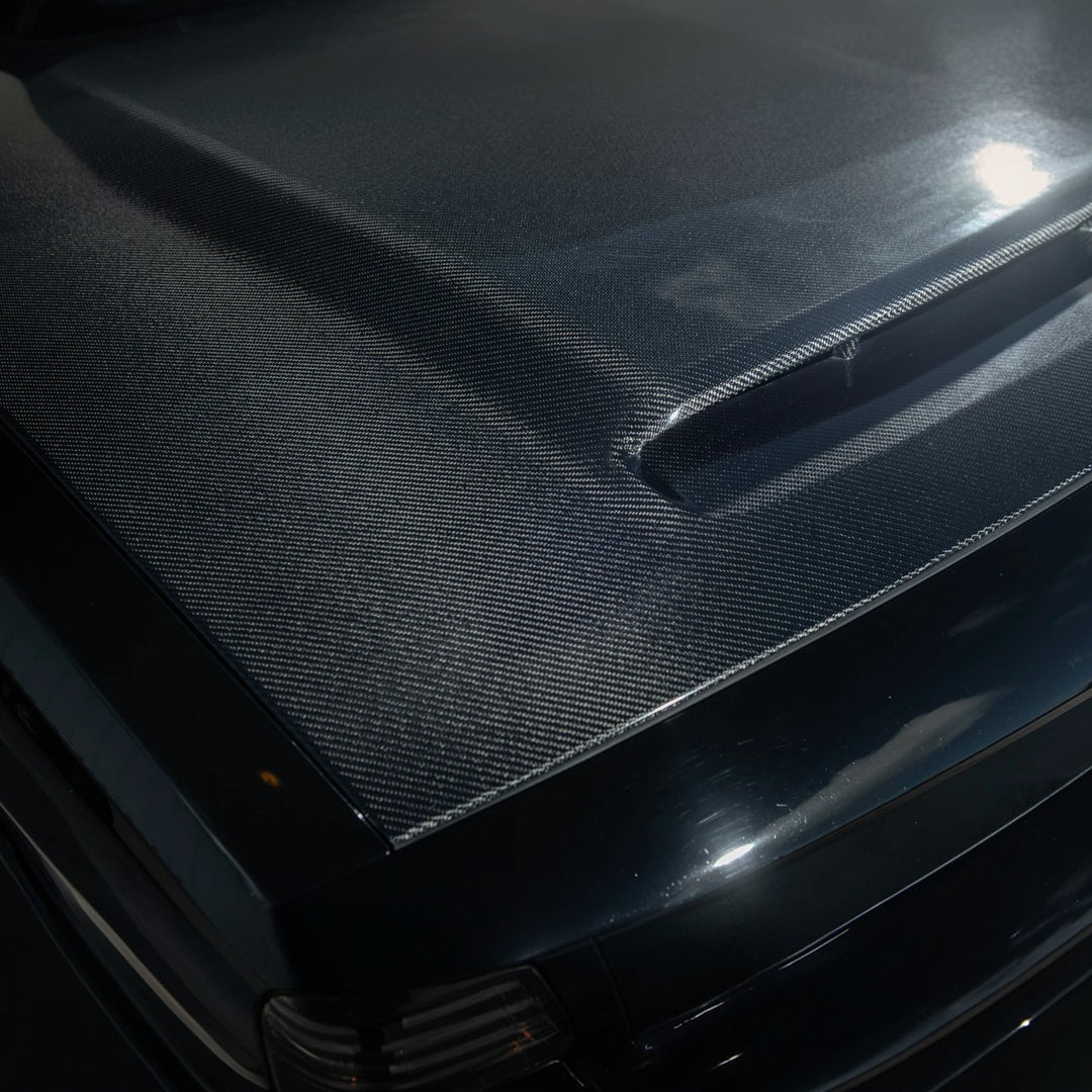 2008-23 Dodge Challenger | SRT Demon Style Carbon Fiber Scooped Front Hood