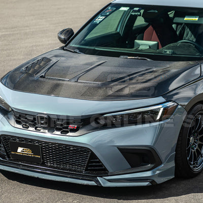 2022-Up Honda Civic JDM Varis Style Front Vented Bumper Hood