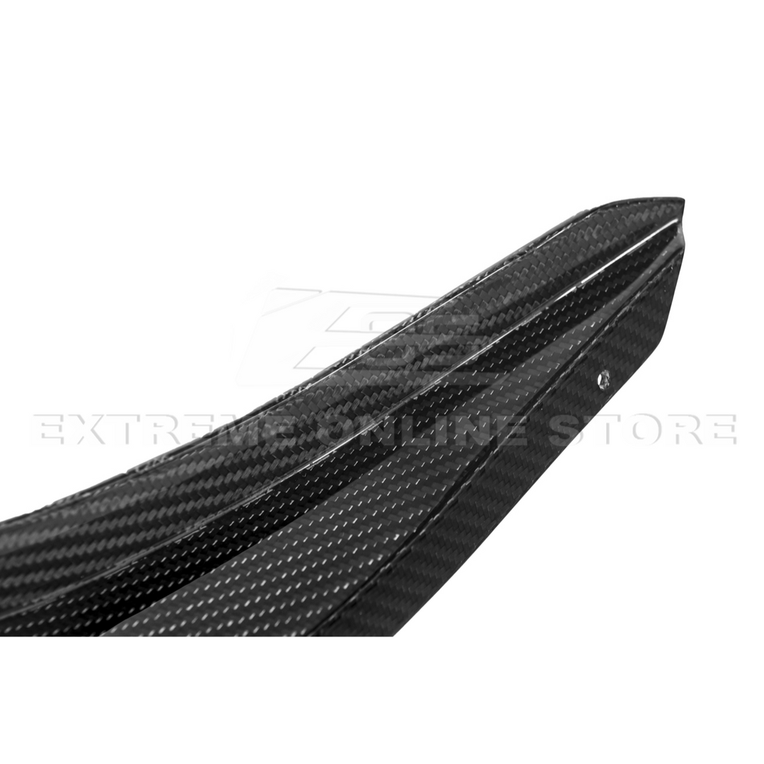 2024+ Ford Mustang GT DRY CARBON FIBER Front Splitter Canards