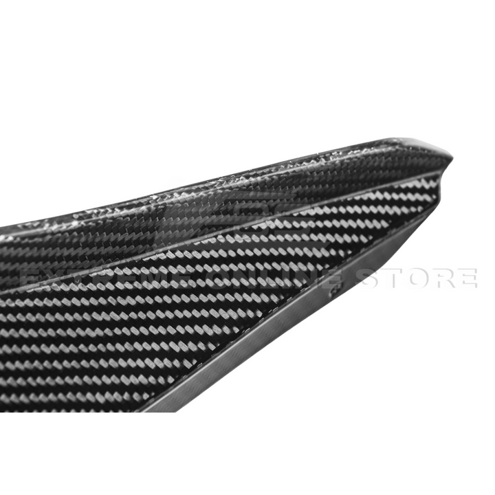 2024+ Ford Mustang GT DRY CARBON FIBER Front Splitter Canards
