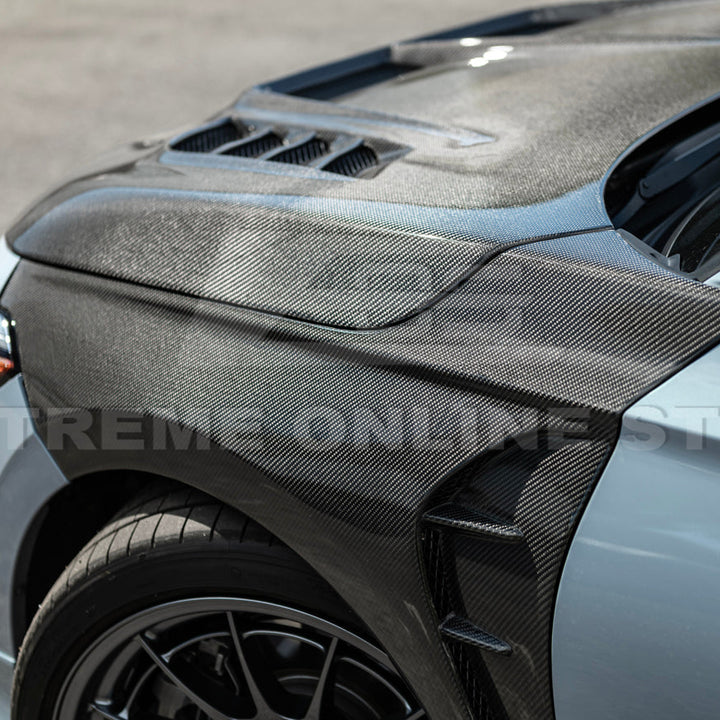 2022-Up Honda Civic JDM Varis Style Front Vented Bumper Hood