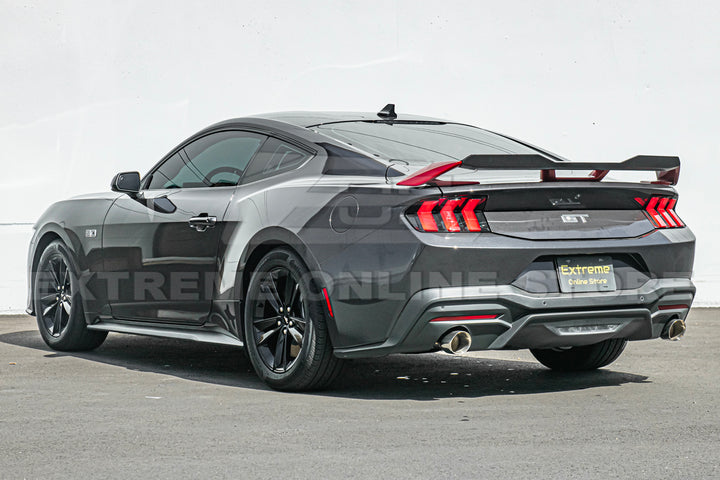 2024-Up Ford Mustang DRY Carbon Fiber GT Performance Wing Rear Gurney Flap Spoiler