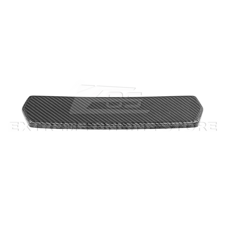 2024-Up Ford Mustang S650 Dry Carbon Fiber Rear Spoiler Applique Bumper Hole Cover