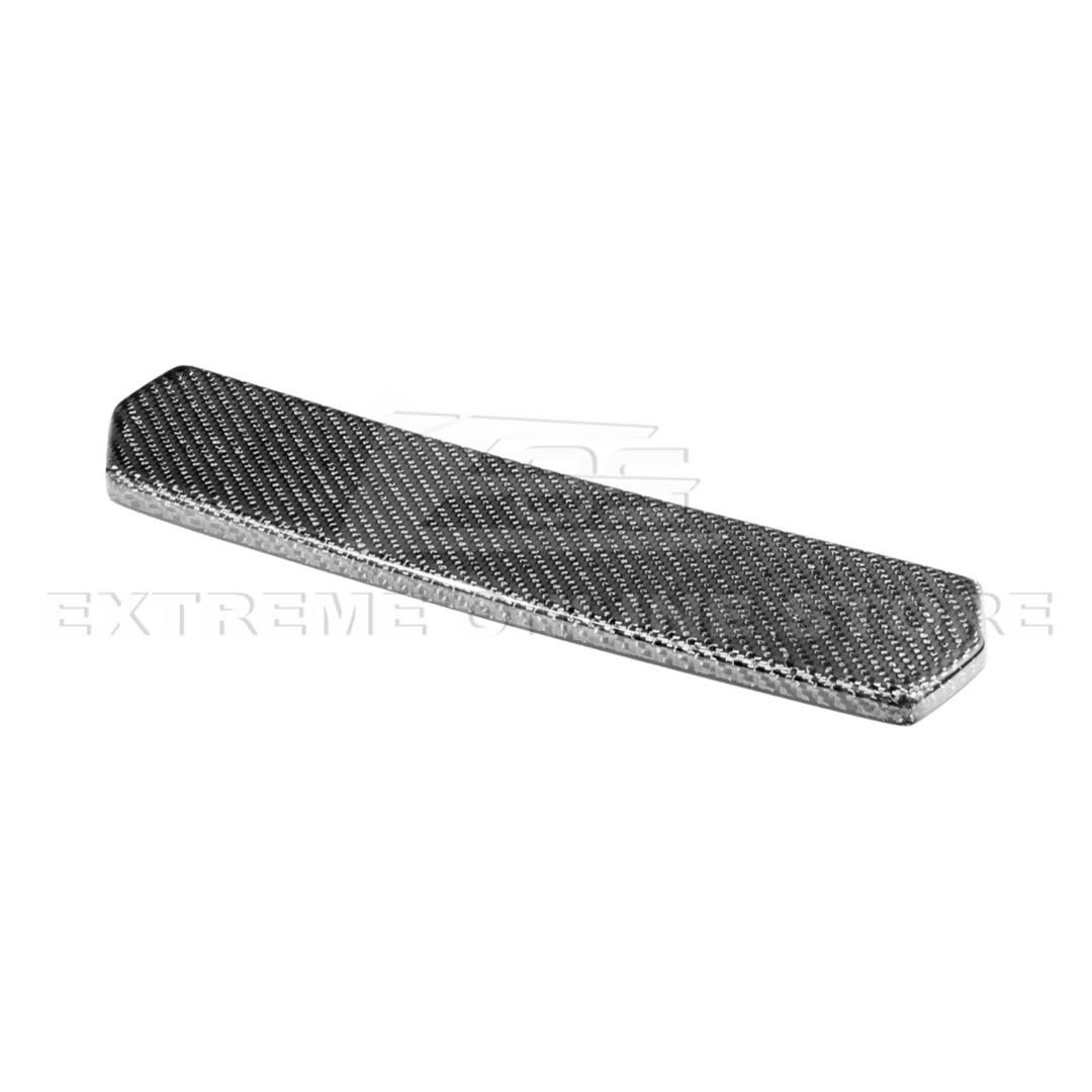 2024-Up Ford Mustang S650 Dry Carbon Fiber Rear Spoiler Applique Bumper Hole Cover
