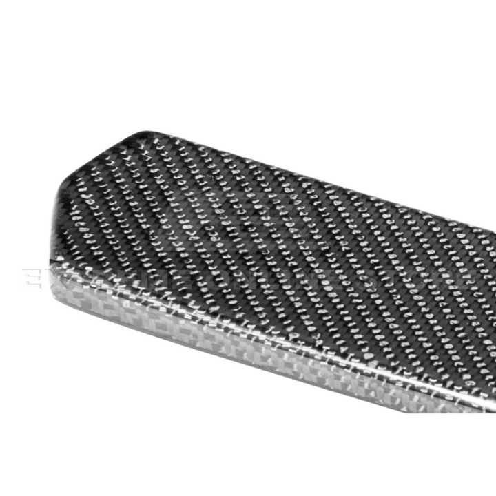 2024-Up Ford Mustang S650 Dry Carbon Fiber Rear Spoiler Applique Bumper Hole Cover