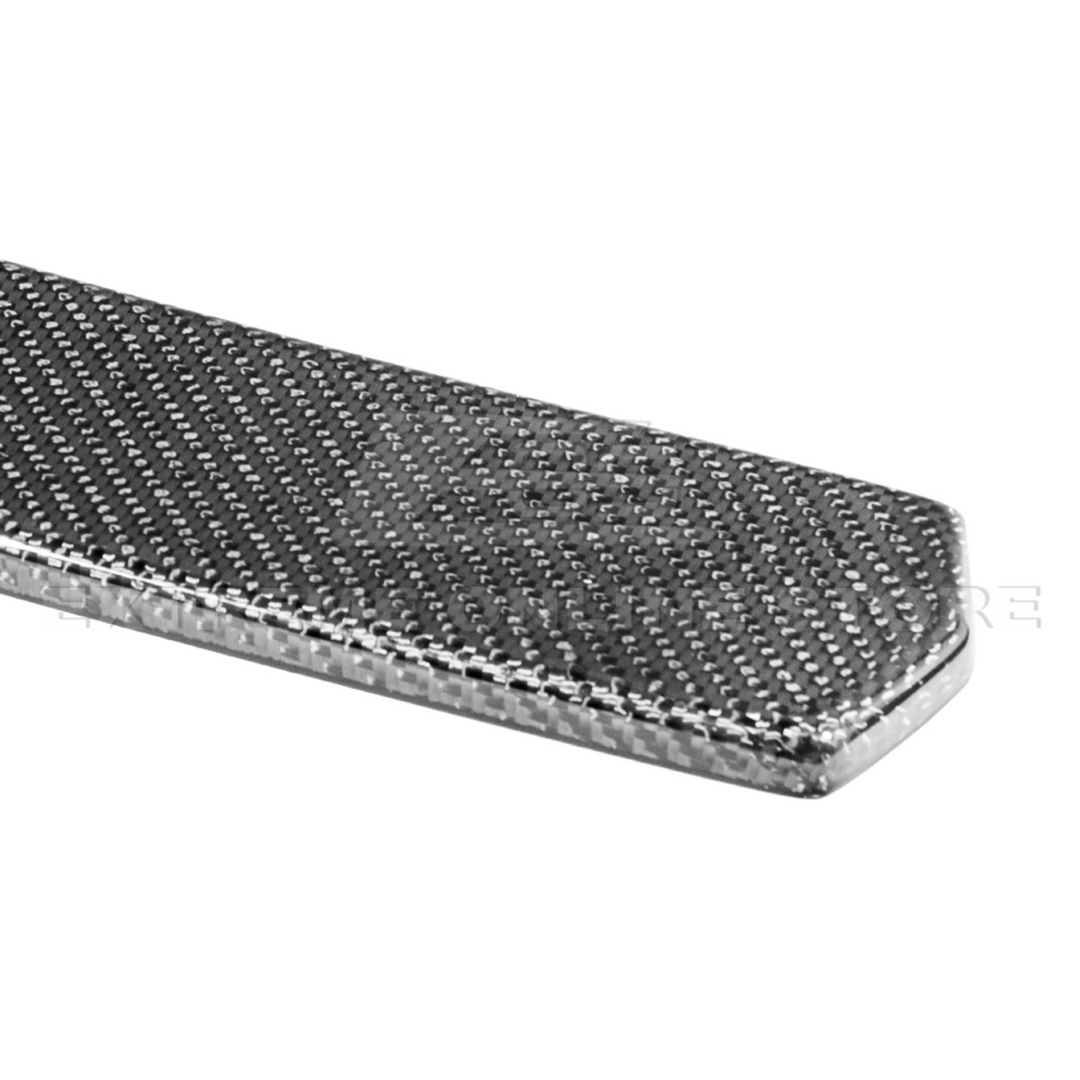 2024-Up Ford Mustang S650 Dry Carbon Fiber Rear Spoiler Applique Bumper Hole Cover