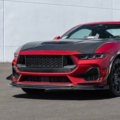 2024-Up Mustang Carbon Fiber Front Lip Extension