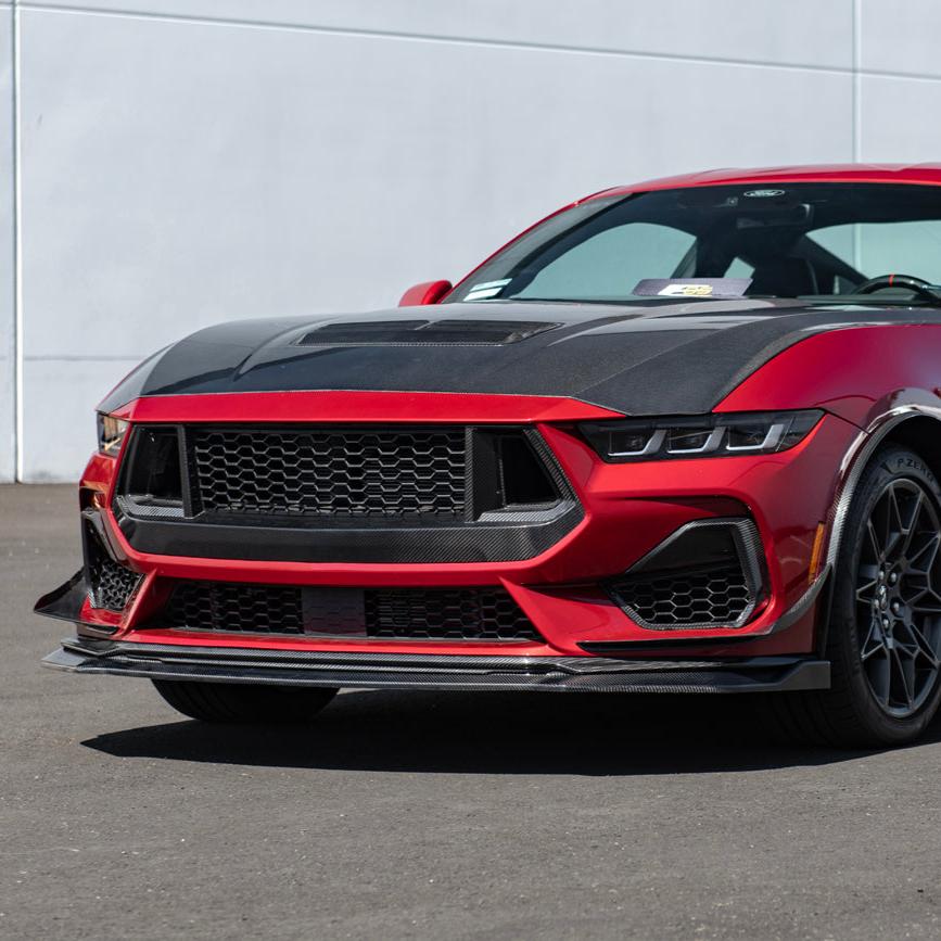 2024+ Ford Mustang DRY CARBON FIBER Front Splitter