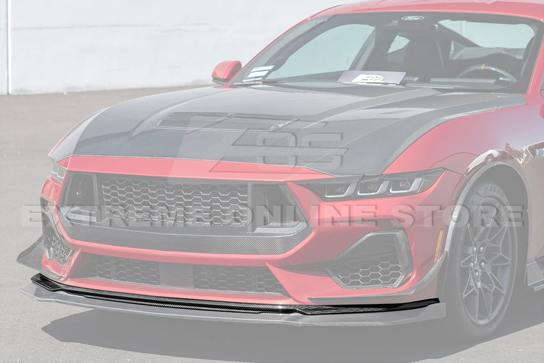 2024+ Ford Mustang DRY CARBON FIBER Front Splitter