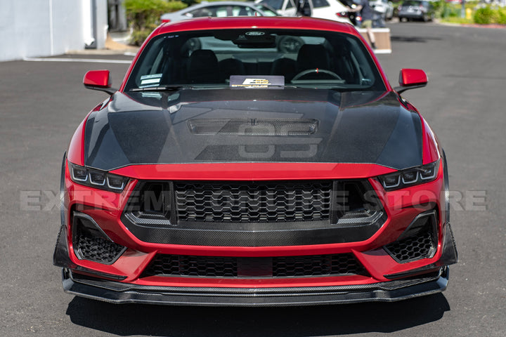 2024+ Ford Mustang DRY CARBON FIBER Front Splitter