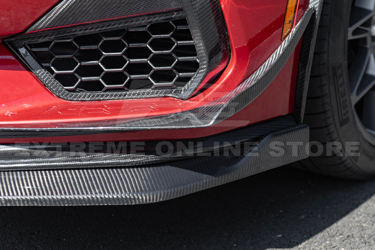 2024-Up Mustang Carbon Fiber Front Lip Extension