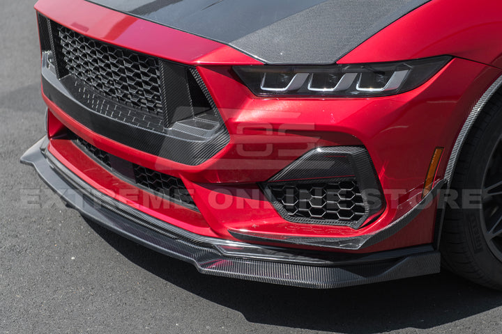 2024+ Ford Mustang DRY CARBON FIBER Front Splitter