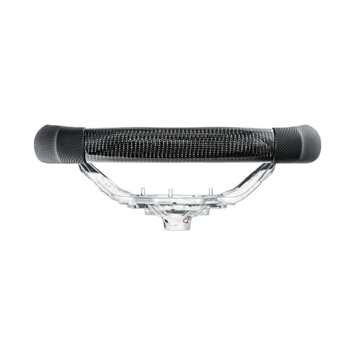 2024-Up Mustang Black Leather White Stitching Carbon Fiber Steering Wheel