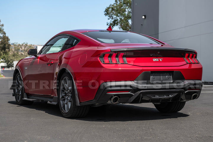 2024+ Ford Mustang Rear DRY CARBON FIBER Decklid Spoiler Panel