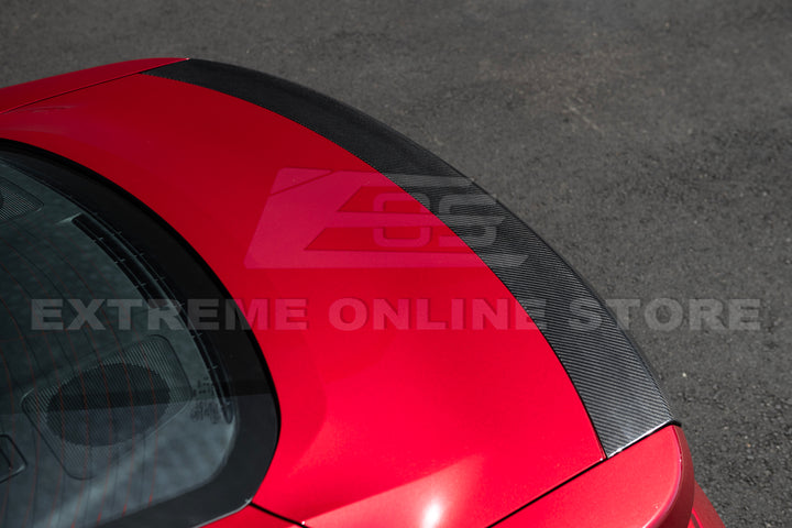 2024+ Ford Mustang Rear DRY CARBON FIBER Decklid Spoiler Panel