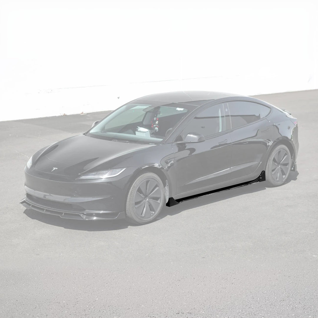 2024-Up Tesla Model 3 Performance Style Side Skirts Rocker Panel Pair