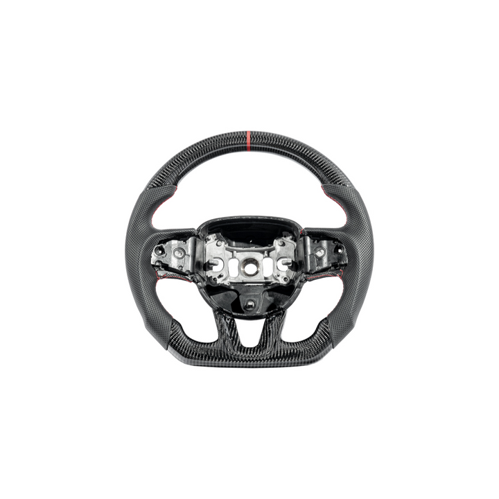 2015-23 Challenger Carbon Fiber Peforated Leather Steering Wheel