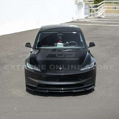2024-Up Tesla Model 3 Front Bumper Lip Splitter