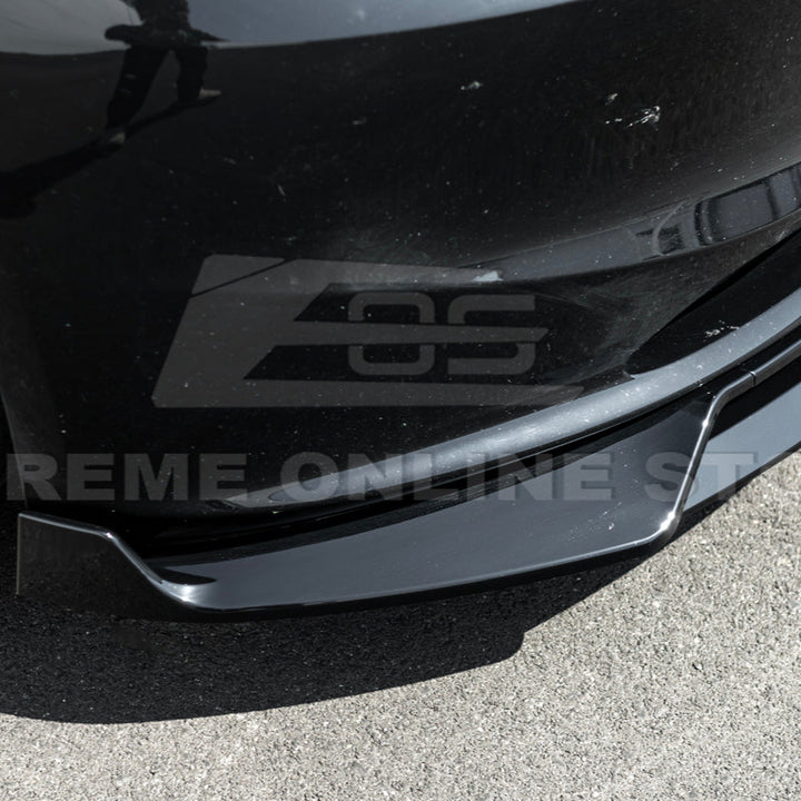2024-Up Tesla Model 3 Performance Style Front Bumper Lip Splitter