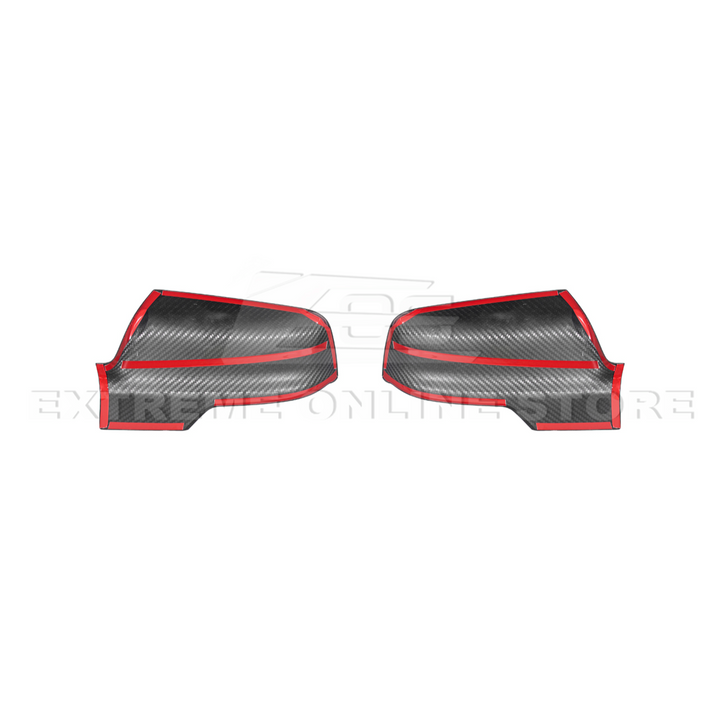 2019-Up Ram 1500 | Factory Style Dry Carbon Fiber Tape On Side Mirror Cap Covers