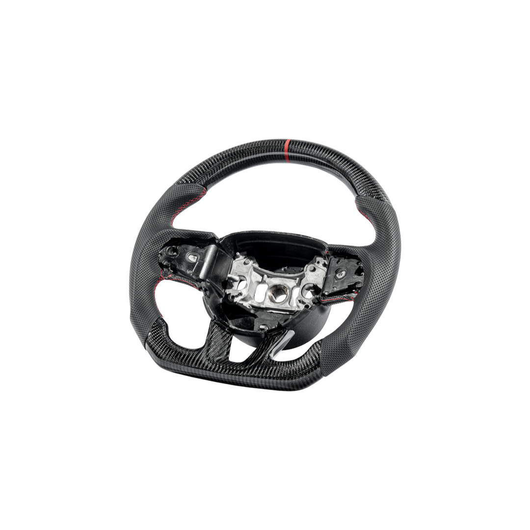 2015-23 Challenger Carbon Fiber Peforated Leather Steering Wheel