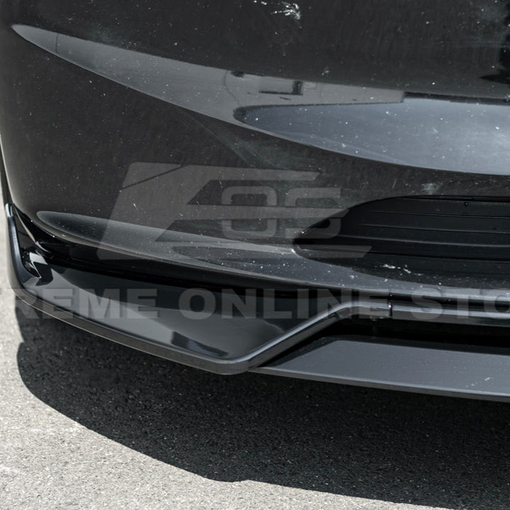 2024-Up Tesla Model 3 Performance Style Front Bumper Lip Splitter