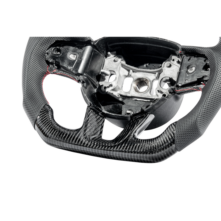 2015-23 Challenger Carbon Fiber Peforated Leather Steering Wheel