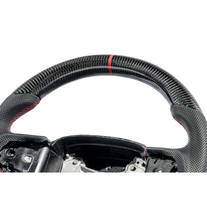 2015-23 Challenger Carbon Fiber Peforated Leather Steering Wheel
