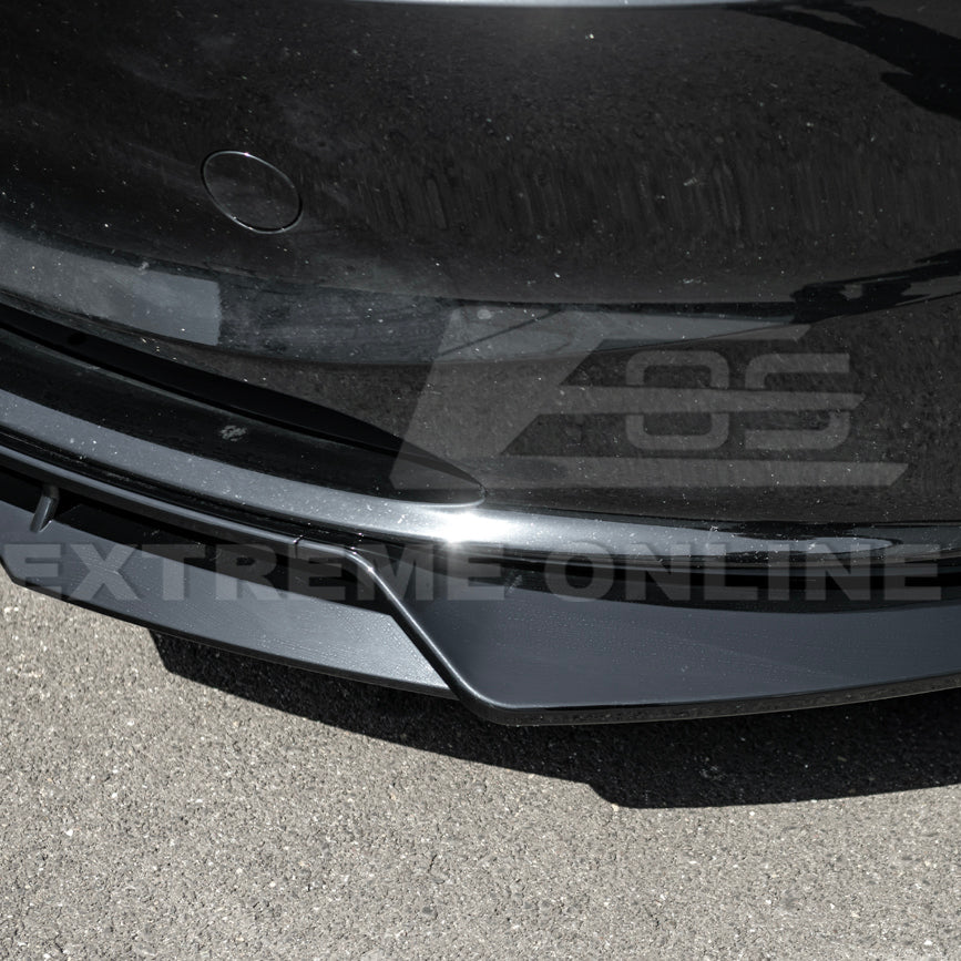 2024-Up Tesla Model 3 Front Bumper Lip Splitter