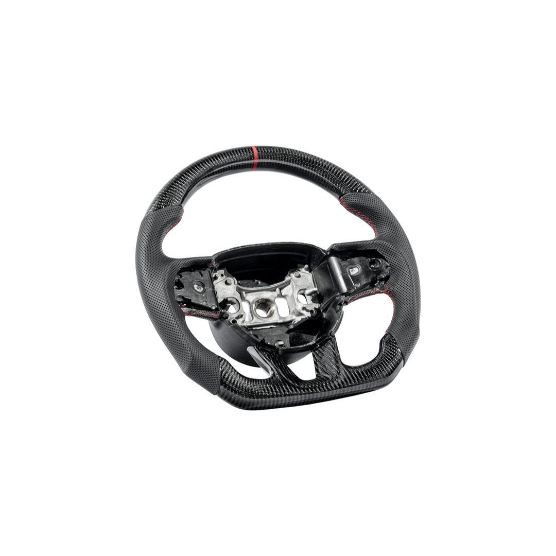 2015-23 Challenger Carbon Fiber Peforated Leather Steering Wheel