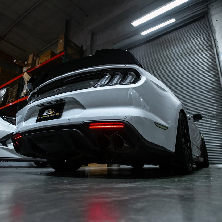 2018-23 Ford Mustang S550 | Rear Bumper Red LED Reflector Light Set