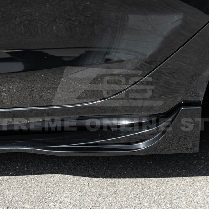 2024-Up Tesla Model 3 Track Style Side Skirts Rocker Panel