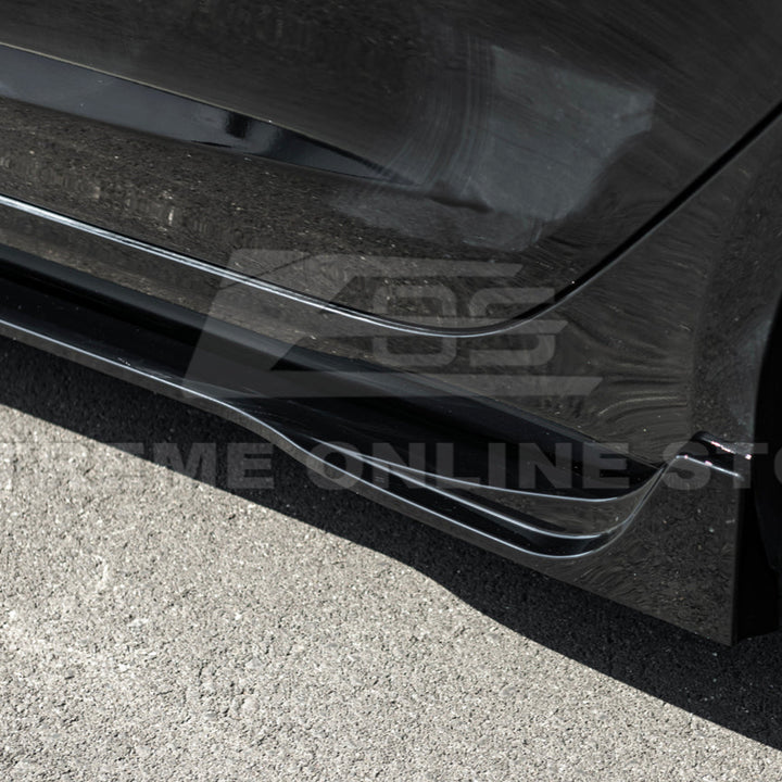 2024-Up Tesla Model 3 Track Style Side Skirts Rocker Panel