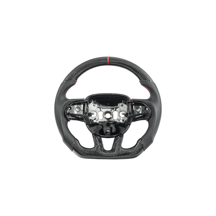 2015-23 Challenger Carbon Fiber Peforated Leather Steering Wheel