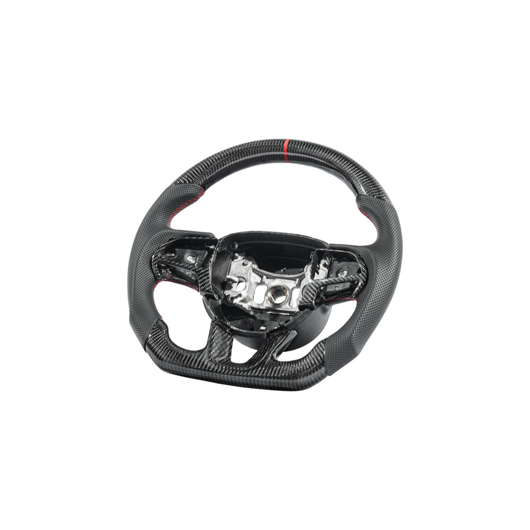 2015-23 Challenger Carbon Fiber Peforated Leather Steering Wheel
