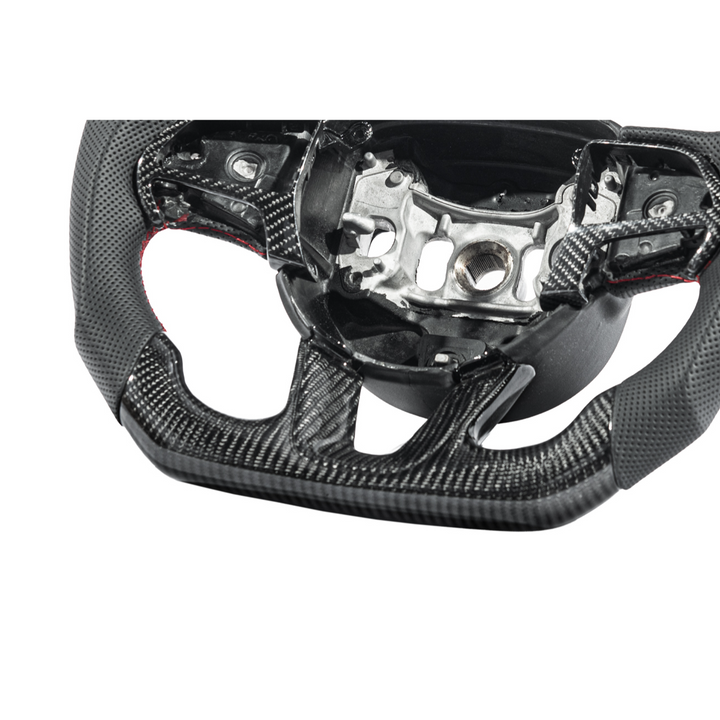 2015-23 Challenger Carbon Fiber Peforated Leather Steering Wheel