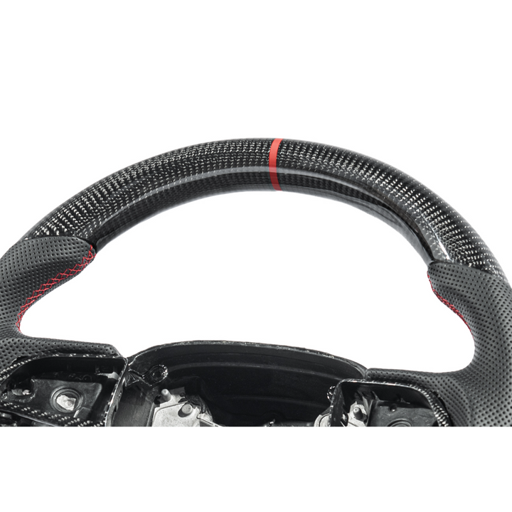 2015-23 Challenger Carbon Fiber Peforated Leather Steering Wheel