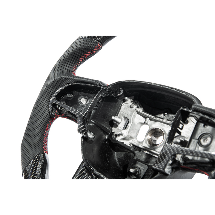 2015-23 Challenger Carbon Fiber Peforated Leather Steering Wheel