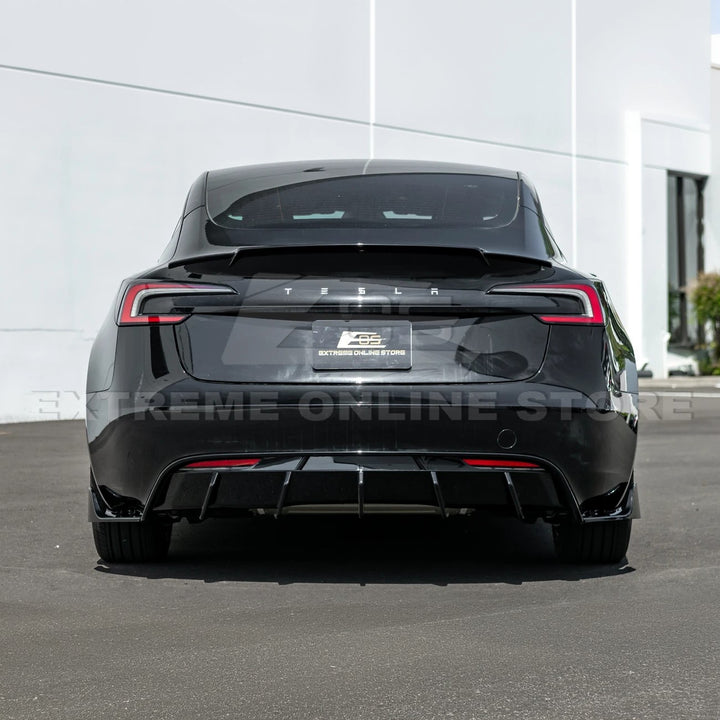 2024-Up Tesla Model 3 Performance Style Rear Bumper Diffuser Lip