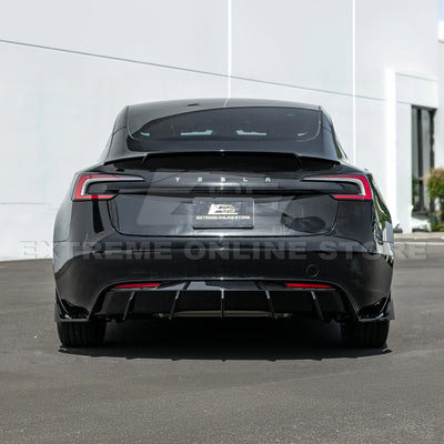2024-Up Tesla Model 3 Rear Bumper Diffuser Lip