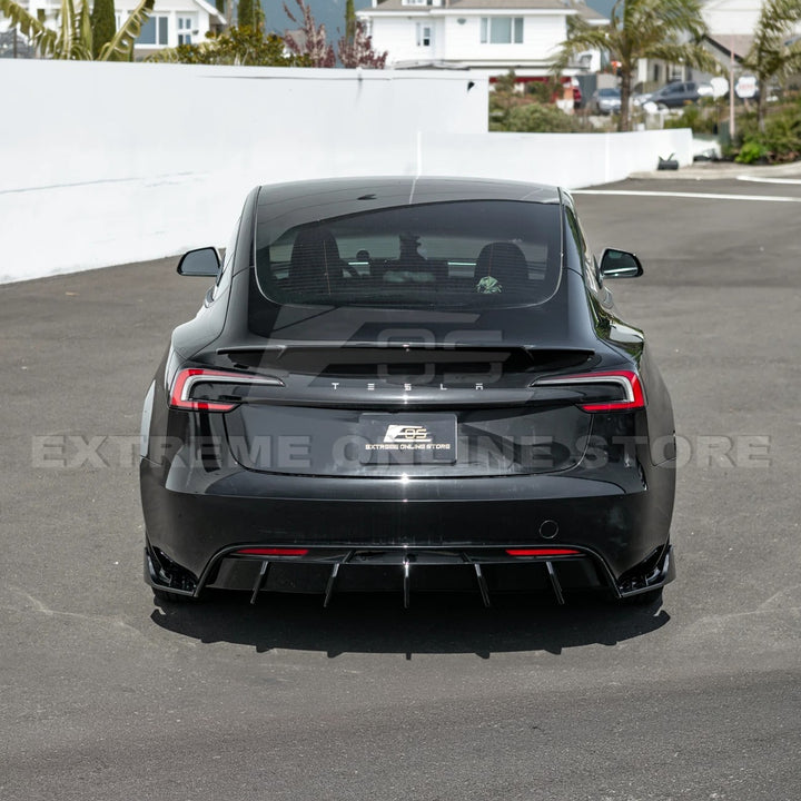 2024-Up Tesla Model 3 Performance Style Rear Bumper Diffuser Lip