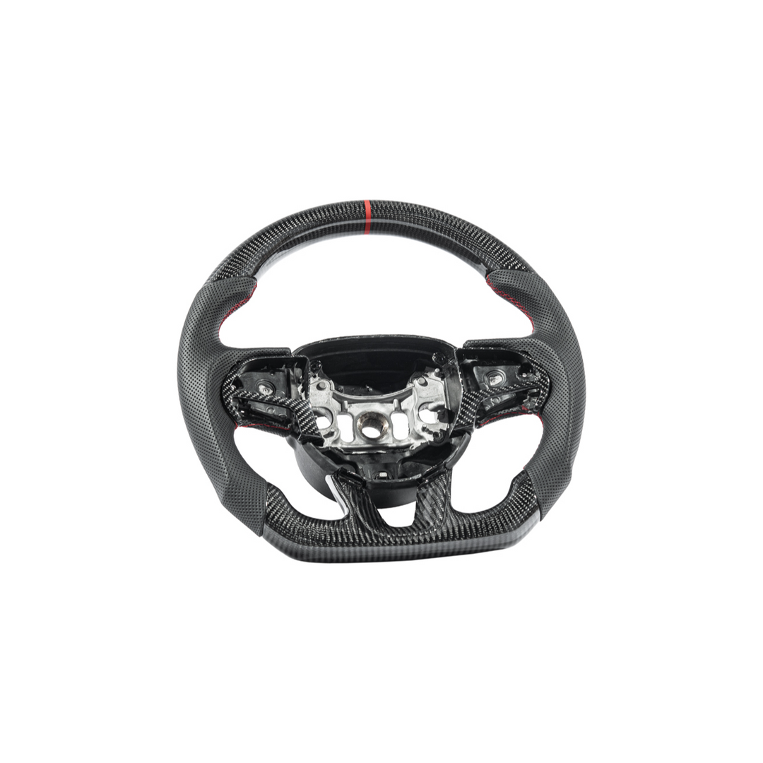2015-23 Challenger Carbon Fiber Peforated Leather Steering Wheel